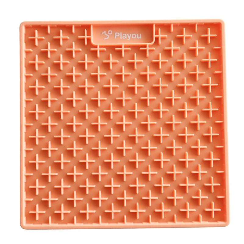 Tapis de Lechage Carre Orange